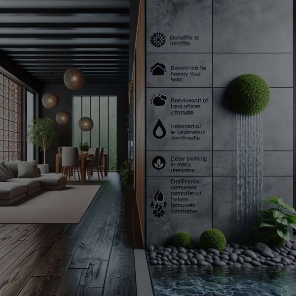 Quels sont les avantages d'un mur d'eau intérieur pour le climat de la maison ?